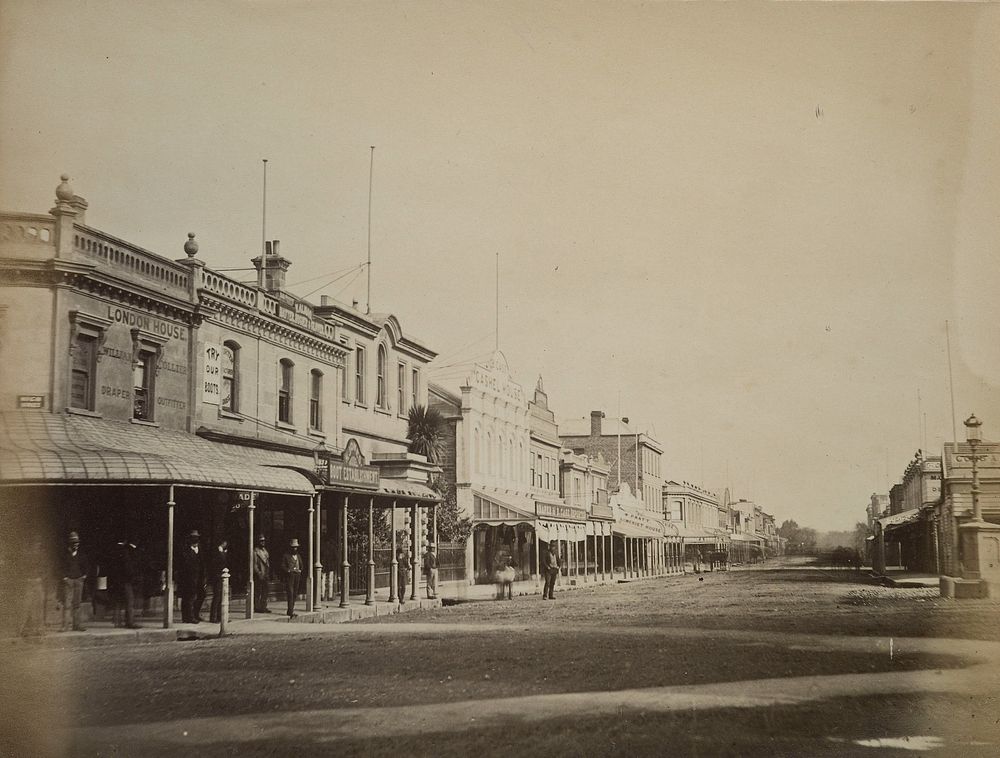 Cashel Street. Christchurch. N.Z. (2 March 1880).