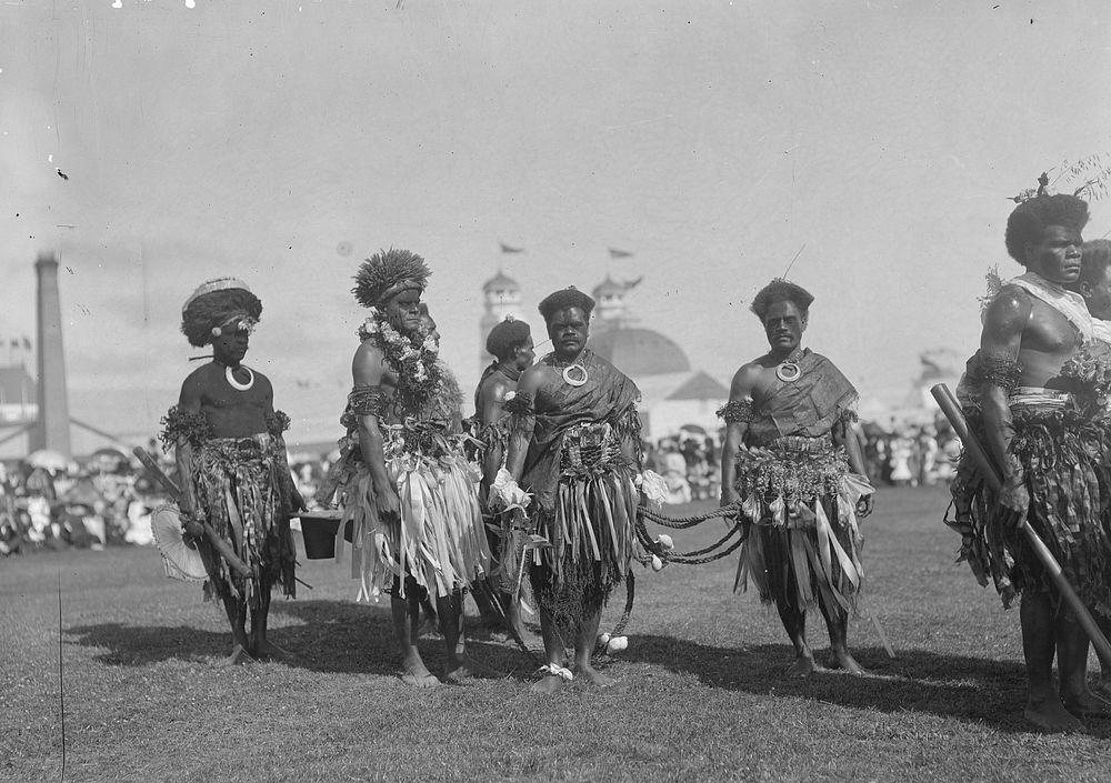 Fijians at the Christchurch Exhibition (1906) by James McDonald.