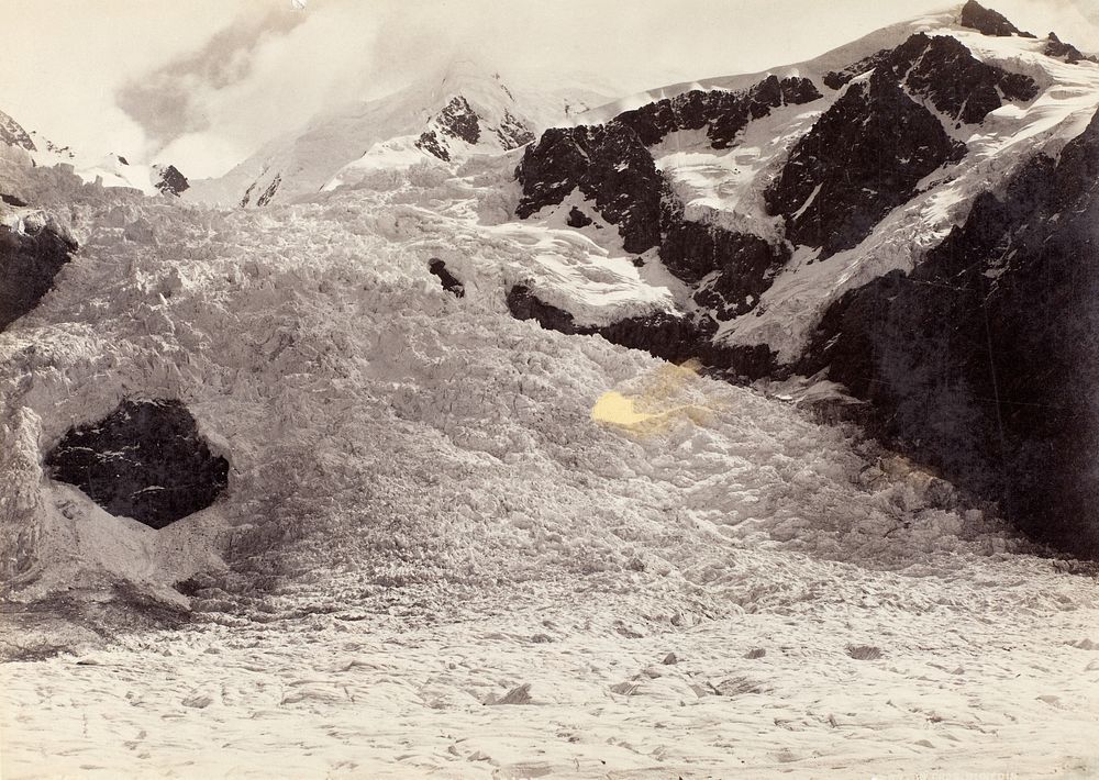 Hochstetter Ice Fall, Tasman Glacier (1893) by Burton Brothers and George Moodie.