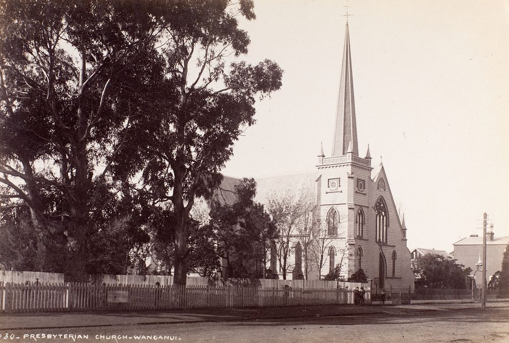 Presbyterian Church, Wanganui (1880s) by Burton Brothers.
