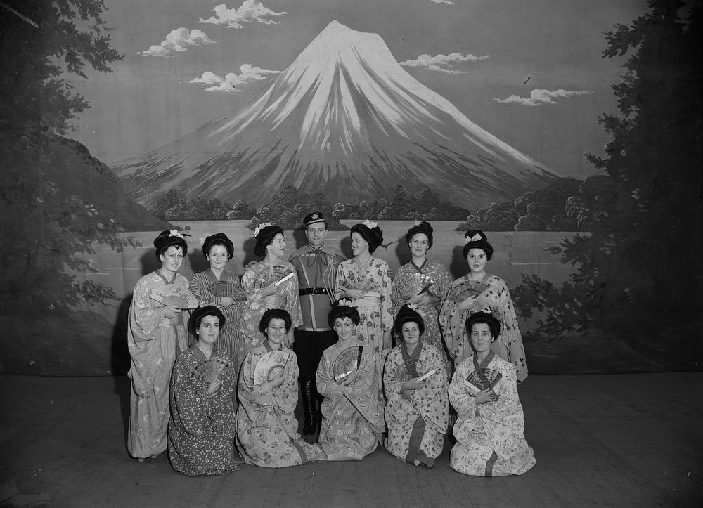 Performance of the Opera "Madam Butterfly"  - cast (circa 1938) by William Hall Raine.