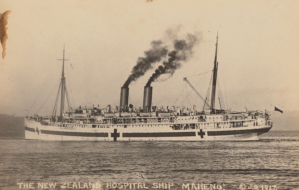 The New Zealand Hospital Ship 'Maheno' by John Dickie.