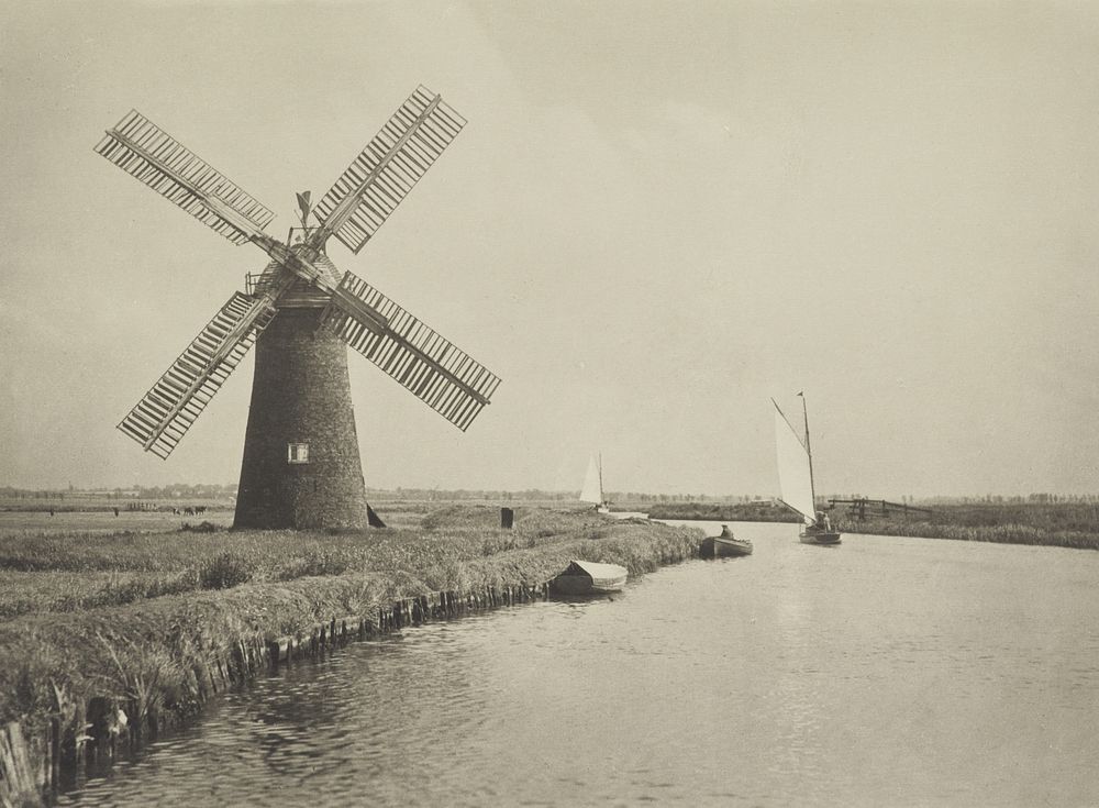 Potter Heigham, Norfolk Broads. From the album: Photograph album - England (1920s) by Harry Moult.