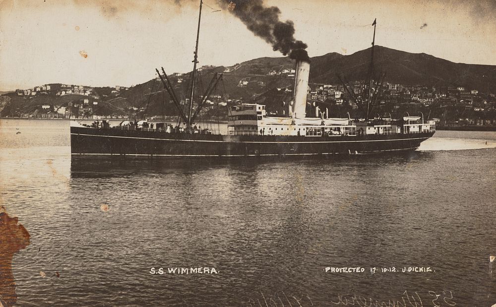 S.S. "Wimmera" (17 October 1912) by John Dickie.