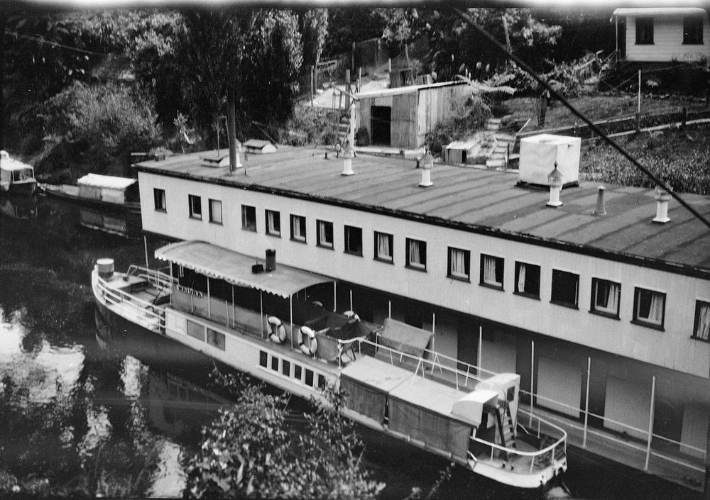 [Houseboat] (1920s to 1930s) by Roland Searle.