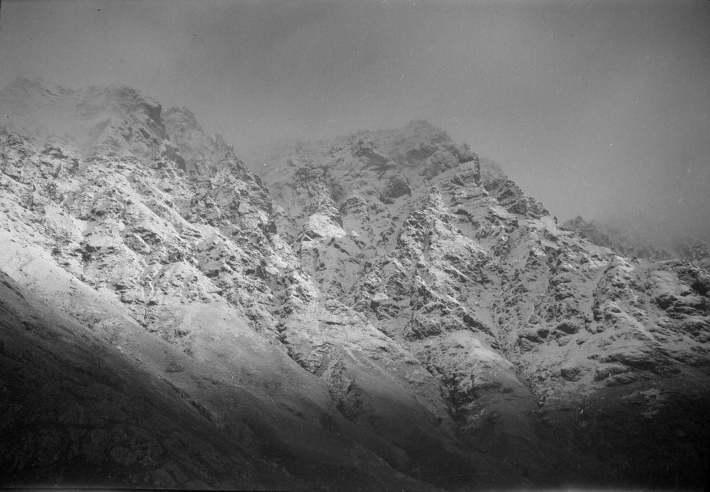 [South Island mountainside] (1920s-1930s) by Roland Searle.