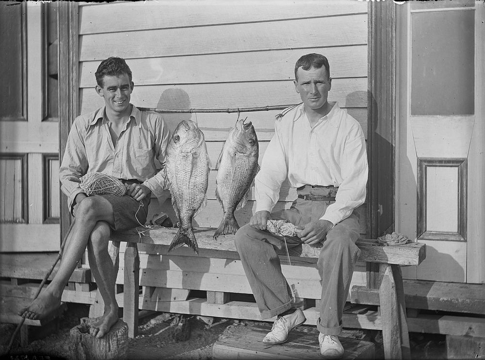 The rival fishermen (26 February 1921) by Leslie Adkin.