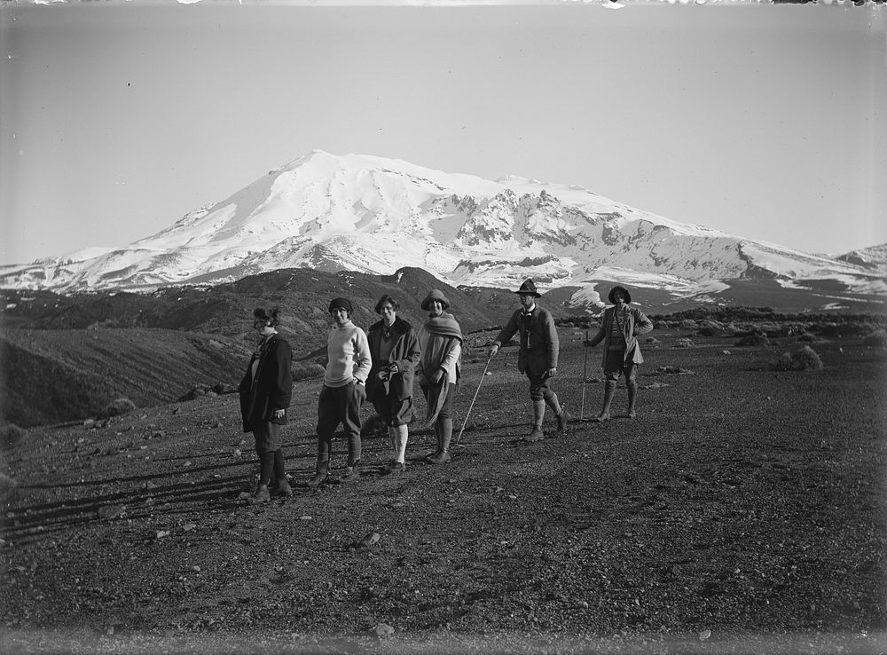 Tongariro National Park - August 1925 (August 1925) by Leslie Adkin.