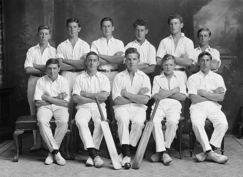 New Plymouth Technical College Cricket Team (circa 1930) by William Oakley.