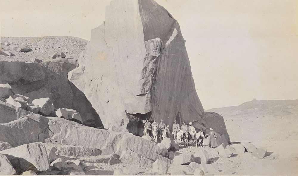 The granite quarries of Assuan, the Nile.  From the album: Photograph album of Major J.M. Rose, 1st NZEF (1914-1915) by…