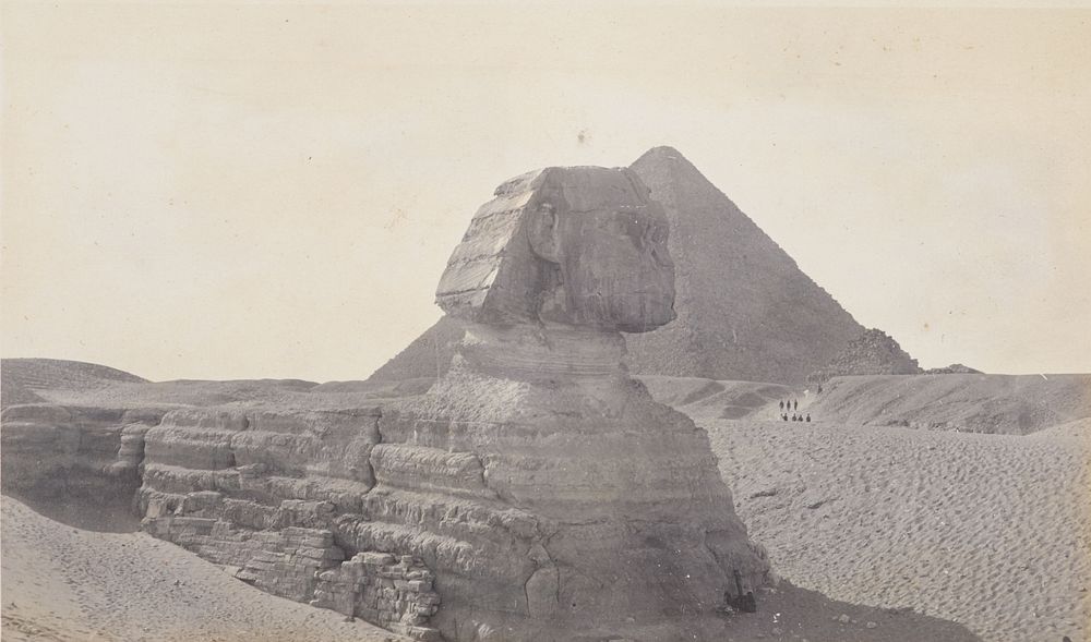 The Spinkx [sic] and Pyramids of Cheops.  From the album: Photograph album of Major J.M. Rose, 1st NZEF (1914-1915) by Major…