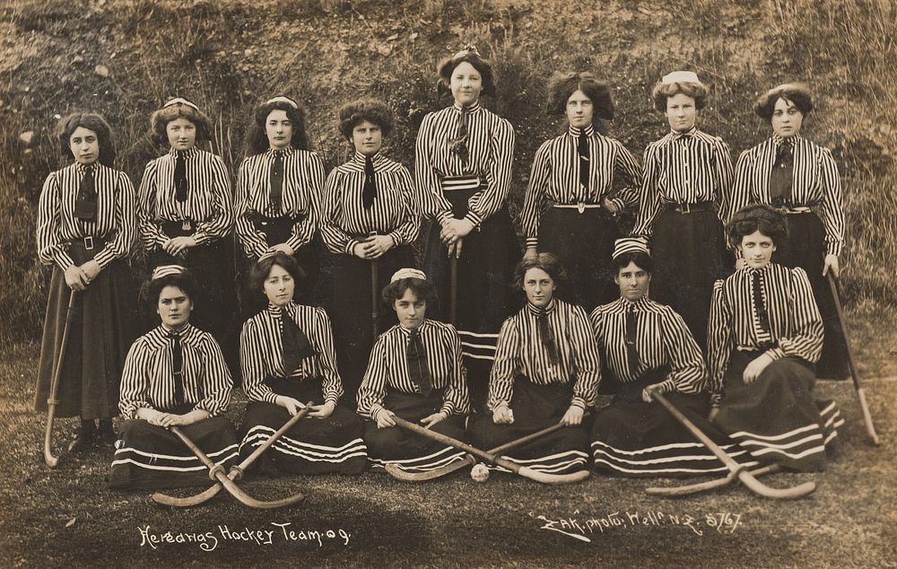 Hereawa's hockey team (1909) by Zak Joseph Zachariah.