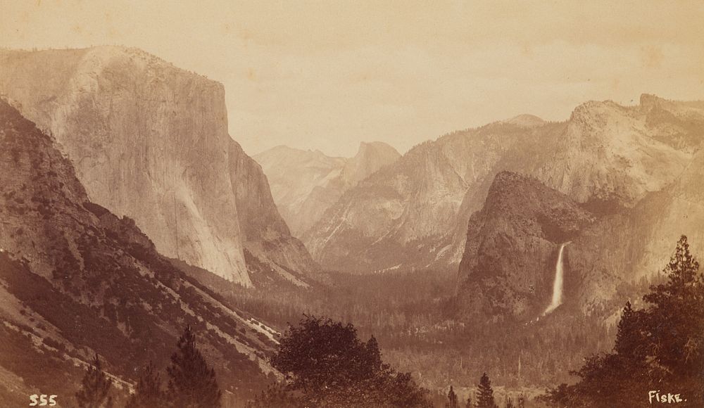 General view of Yosemite Valley.  From the album: photographs of Yosemite Valley and big trees of Mariposa County…