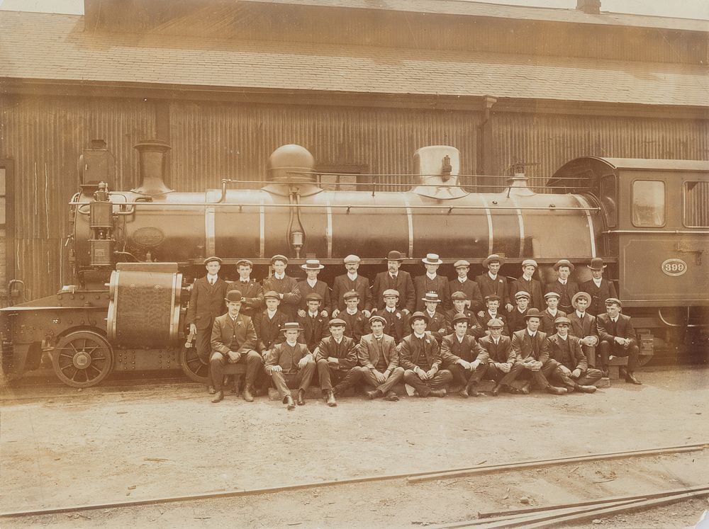 Railway workers (1900s) by Adam Maclay.