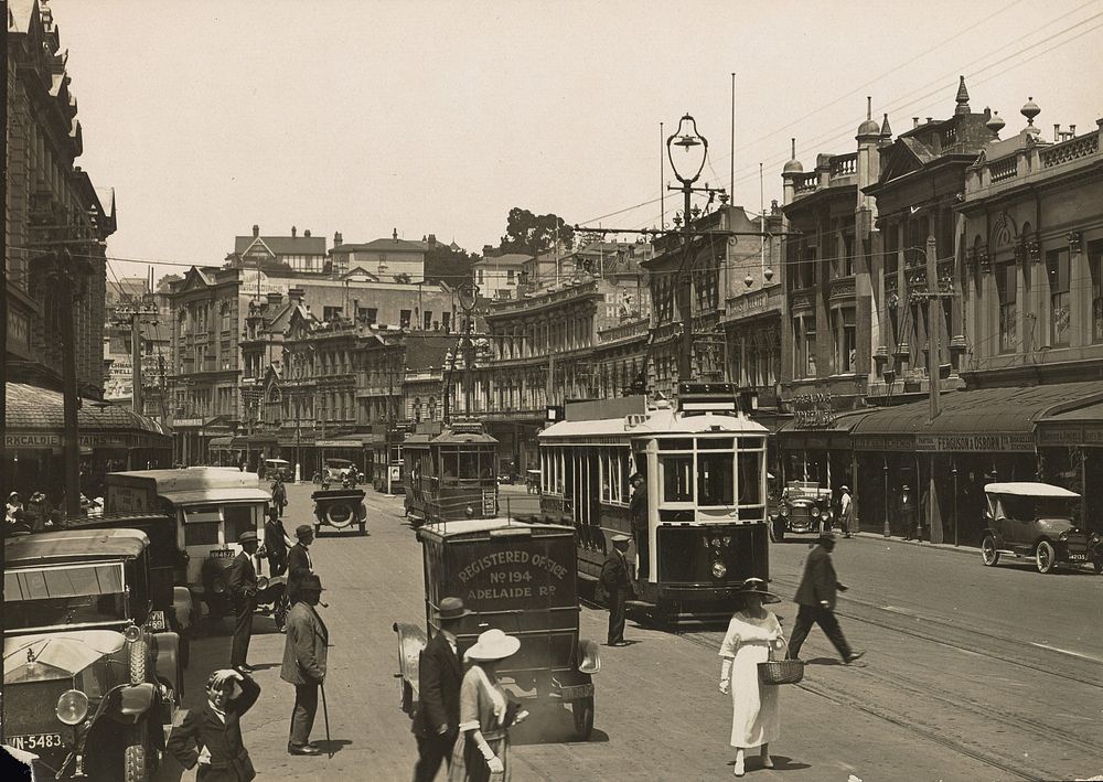 Street view (1925-1935) by Sydney Smith.