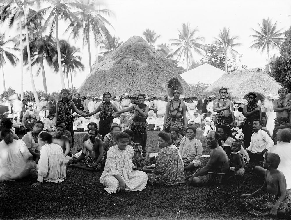 [Group of Pacific Islanders] by Burton Brothers.
