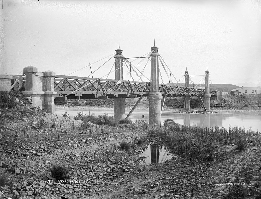 Tekapo Bridge, N.Z. by Frank Coxhead and Burton Brothers.