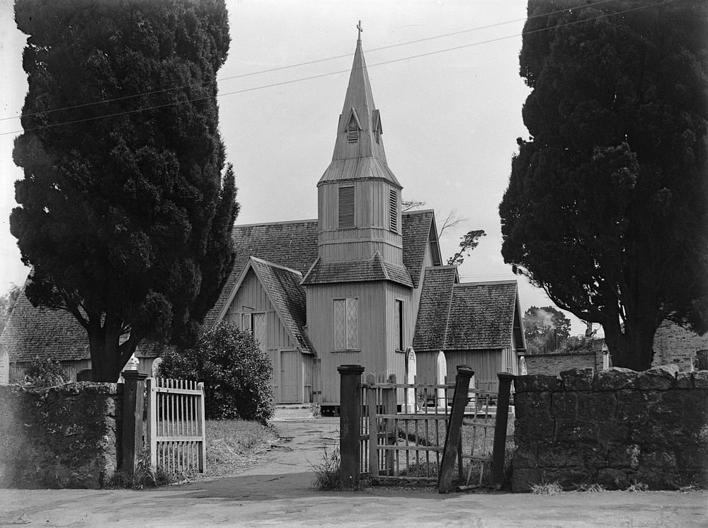 Old St Peter's, Onehunga by J W Chapman Taylor.