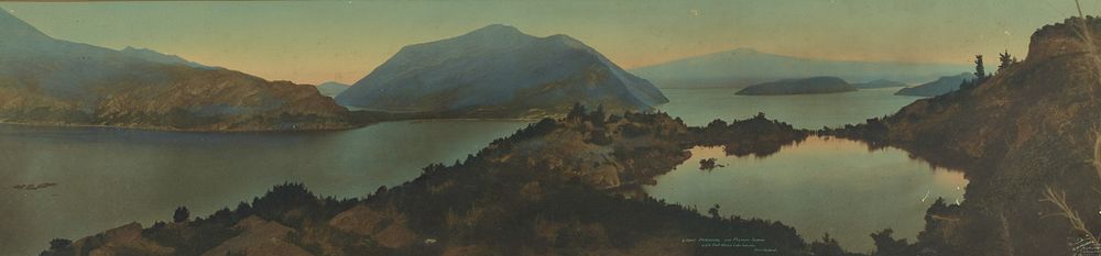 Lake Paradise, Wanaka, NZ (circa 1923-28) by Robert Percy Moore.
