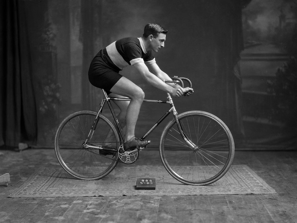 Portrait of a Professional Cyclist (1925) by William Oakley.