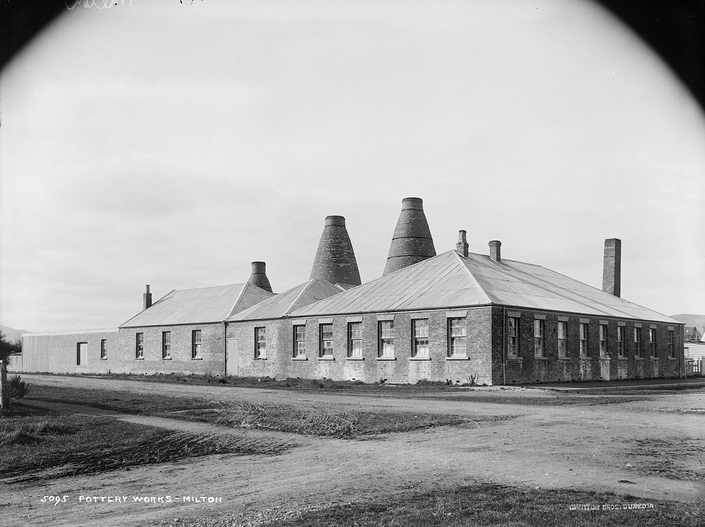 Pottery works, Milton (1880s) by Burton Brothers.