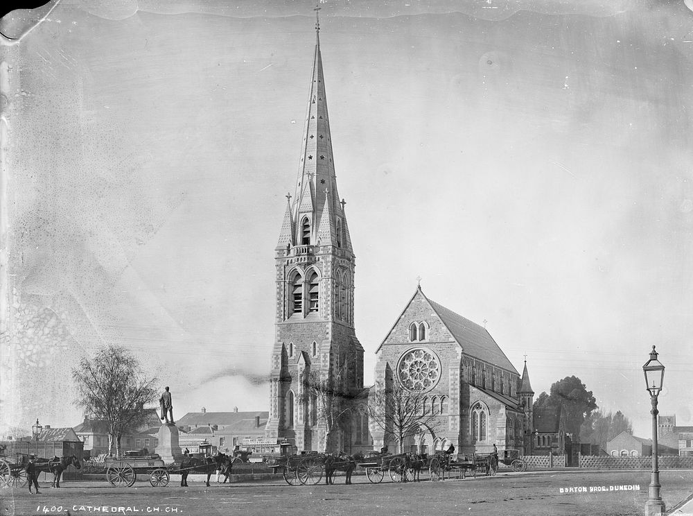 Cathedral, Christchurch by Burton Brothers.