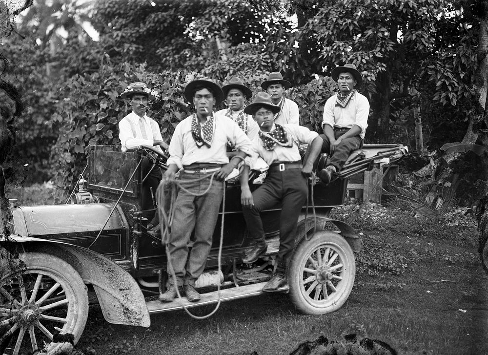 Cook Islands cowboys by George Crummer.