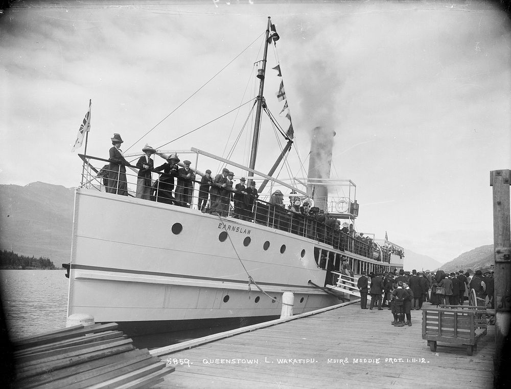 Queenstown, Lake Wakatipu (circa 1912) by Muir and Moodie.