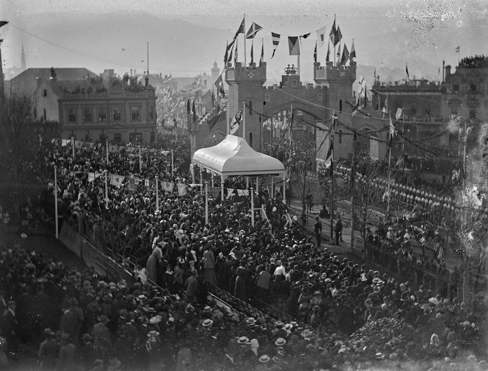 Procession, Duke of York's visit (June 1901) by George Crombie.