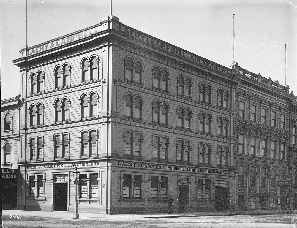 [Laery & Campbell Auctioneers Building, Wellington] by Burton Brothers.
