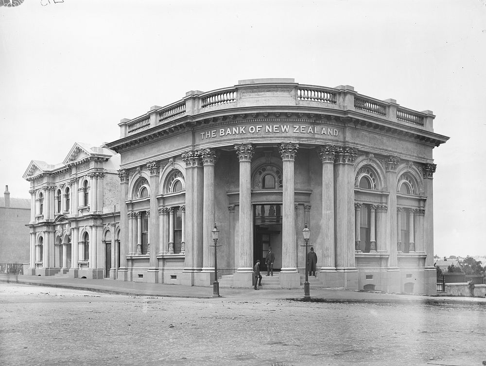 [The Bank of New Zealand, Invercargill] (1880s) by Burton Brothers.