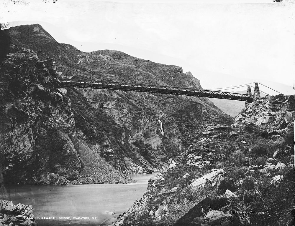 Kawarau Bridge, Wakatipu, NZ (1878-1880) by William Hart and Hart Campbell and Co.