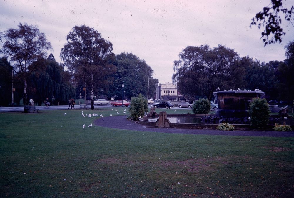 Victoria Square, Christchurch - the outlook from the Federal Hotel, our local headquarters (24 March 1959-13 April 1959) by…