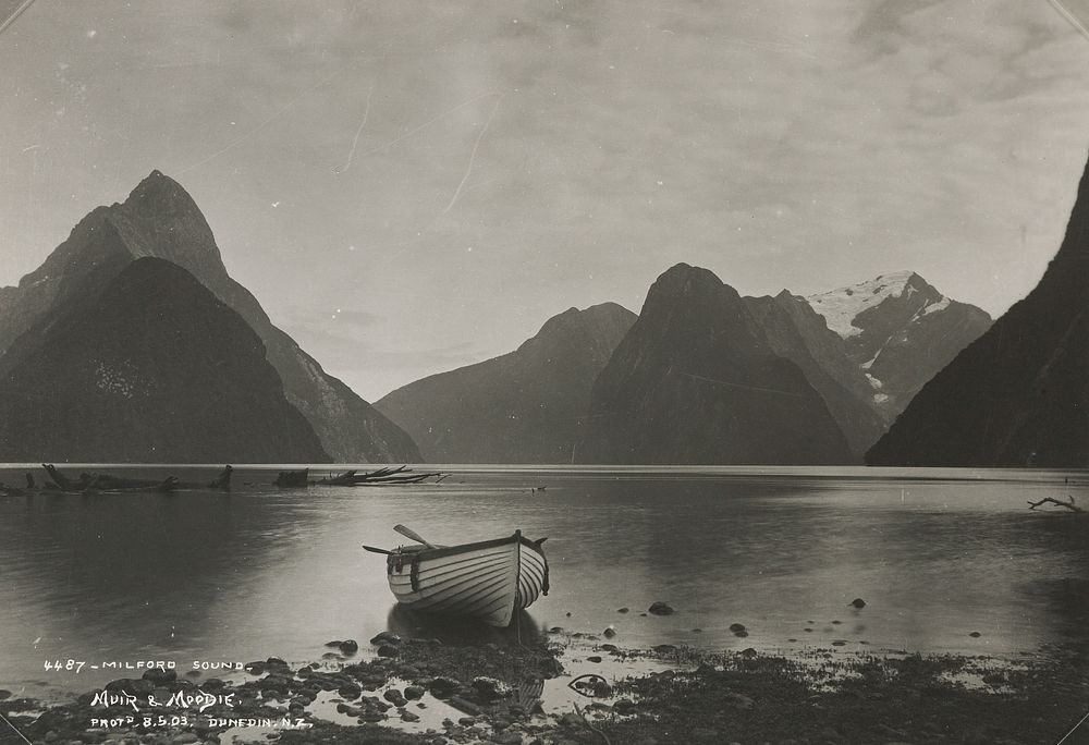 Milford Sound by Burton Brothers.