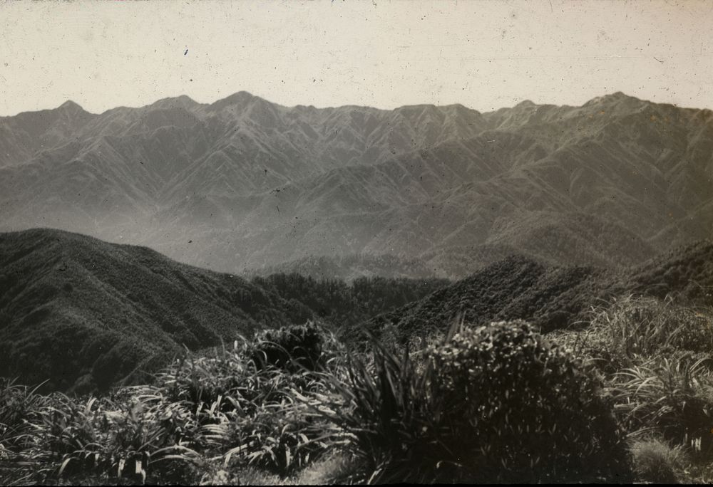 View from Mt Waiopehu of Dundas Ridge from Pukemoremore & Dundas .... (04 December 1927) by Leslie Adkin.