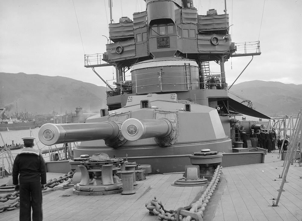 HMS "New Zealand" - gun turret (circa 1914) by James McDonald.