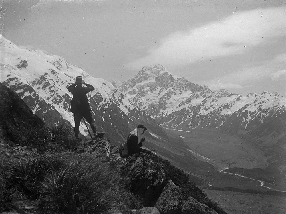 Mount Cook, from Sealy Range (1911) by Fred Brockett.