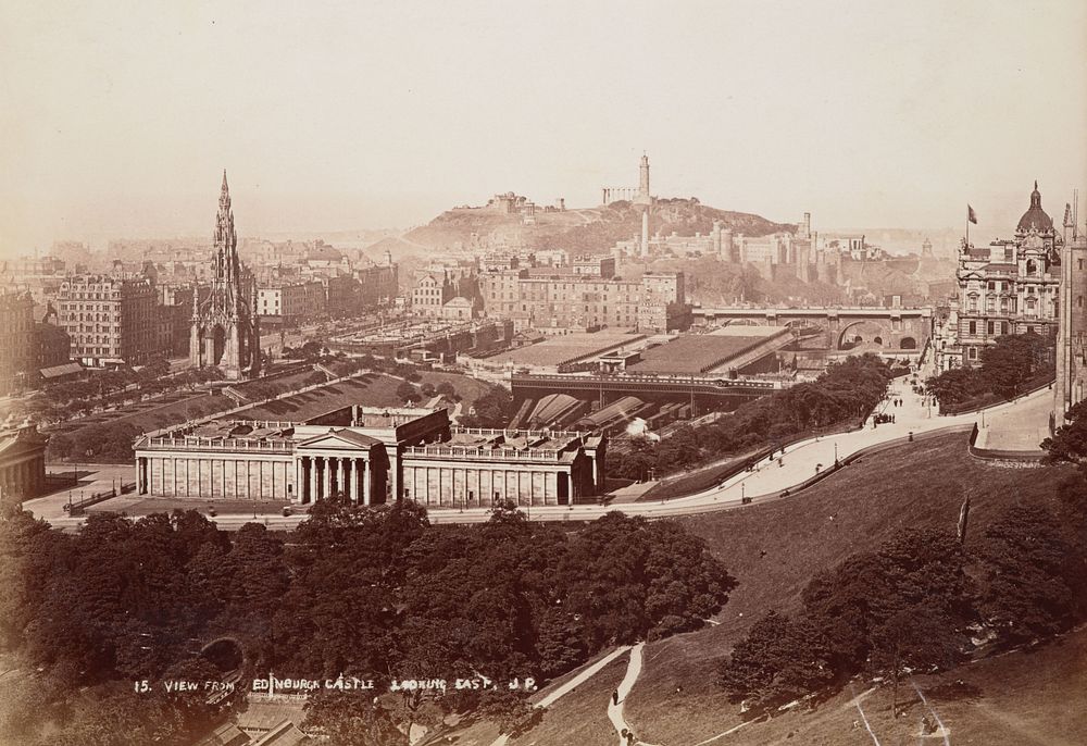 View from Edinburgh Castle looking East (1880s) by John Patrick.