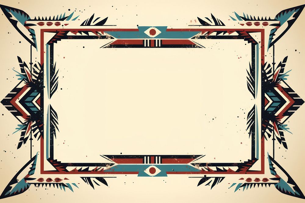 Tribal ornament frame backgrounds graphics transportation. AI generated Image by rawpixel.