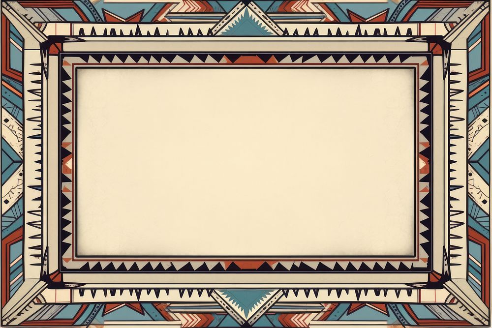 Tribal ornament frame backgrounds blackboard rectangle. AI generated Image by rawpixel.