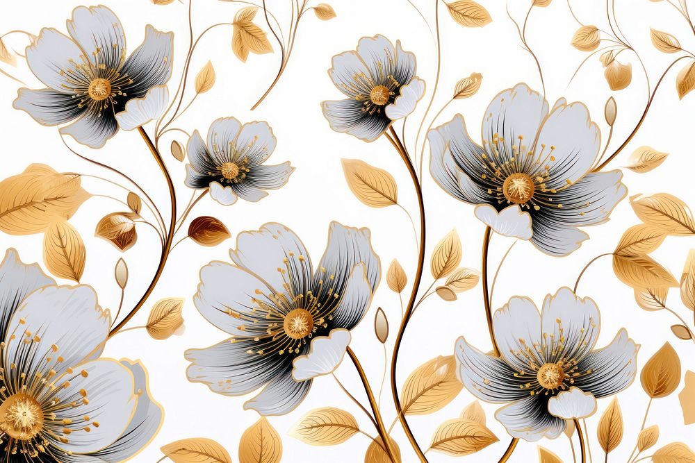 Flowers backgrounds pattern inflorescence. 