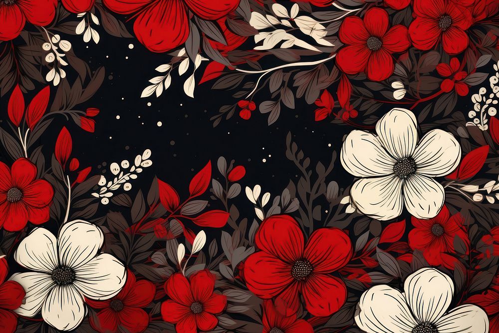 Floral background backgrounds pattern flower. AI generated Image by rawpixel.