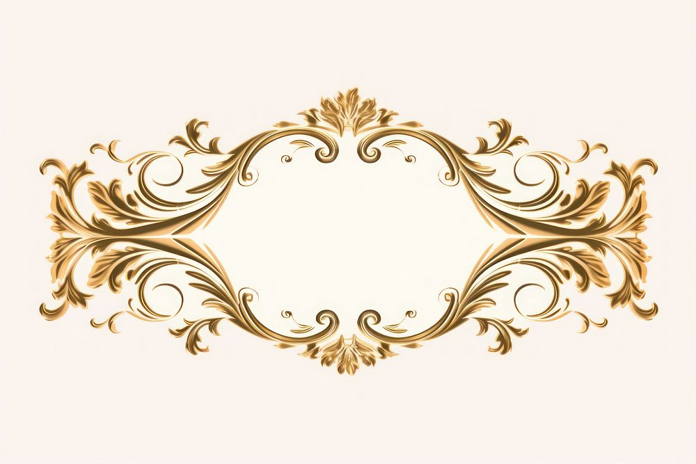 Ornament frame graphics pattern gold. AI generated Image by rawpixel.