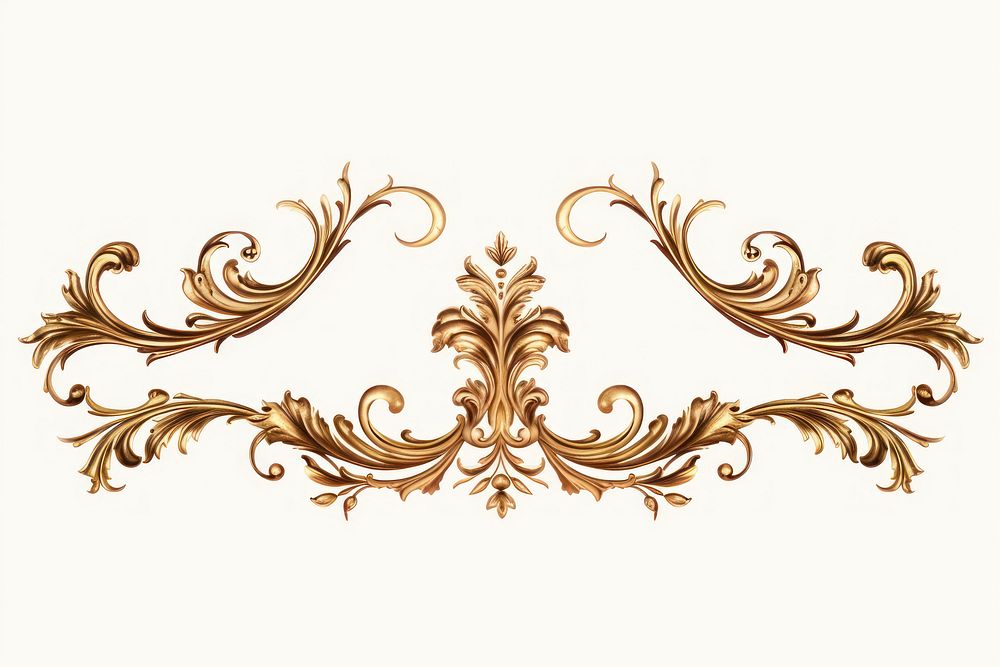 Ornament frame graphics pattern gold. 
