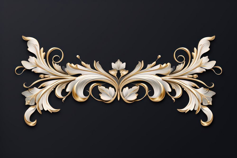 Vintage elegant ornament frame graphics pattern gold. AI generated Image by rawpixel.