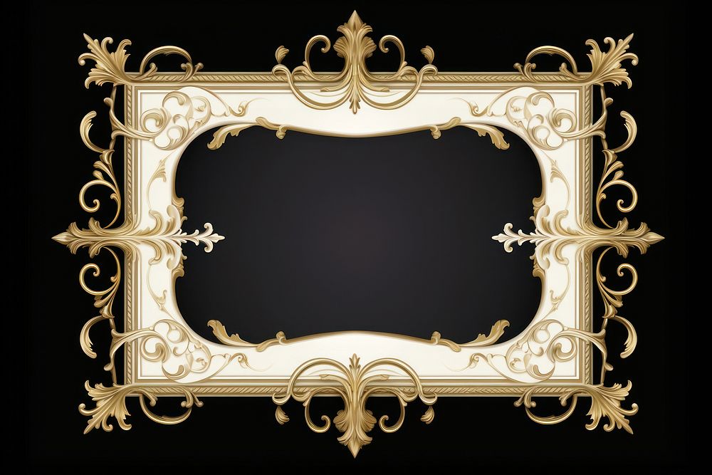 Vintage elegant ornament frame backgrounds gold architecture. AI generated Image by rawpixel.