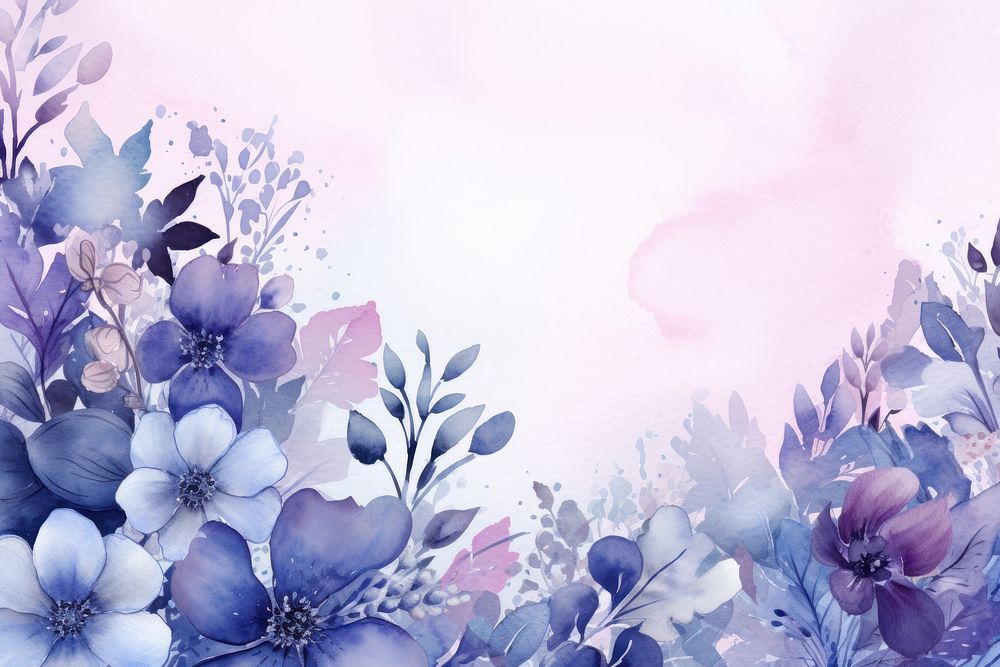 Floral backgrounds painting pattern. AI generated Image by rawpixel.