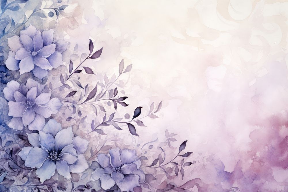 Floral backgrounds painting blossom. AI generated Image by rawpixel.