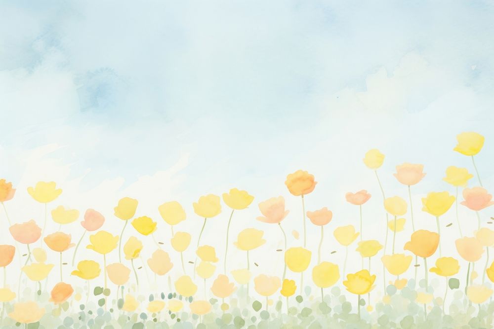 Flower background backgrounds painting outdoors. AI generated Image by rawpixel.