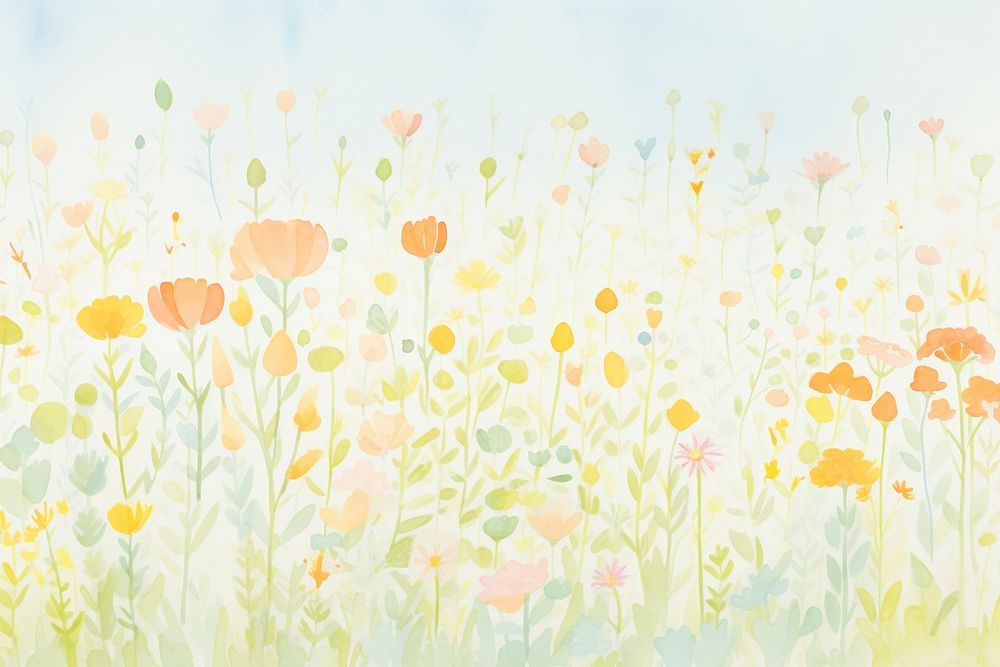 Summer flowers backgrounds painting outdoors. AI generated Image by rawpixel.